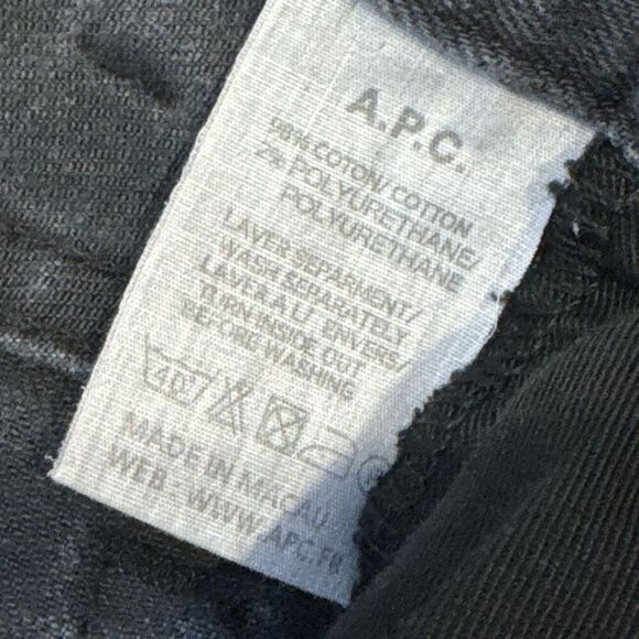 A.P.C. Black jeans size 26 - Picture 3 of 4